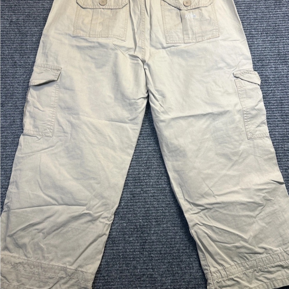 Aeropostale Tan Capris Lightweight Cotton Blend